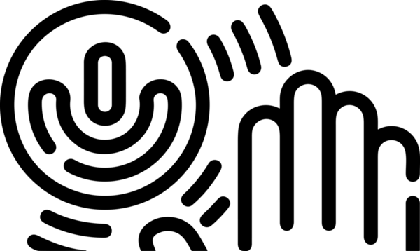 Web, Uygulama, UI / UX, Mobil Arayüz, Akıllı Teknoloji Tasarımı, Dijital Markalaşma, Kullanıcı Etkileşimi Sembolü ve Temiz Tek Renk Biçiminde Modern Grafik Elementi içeren PNG Biçimli El Simgesi Logosu