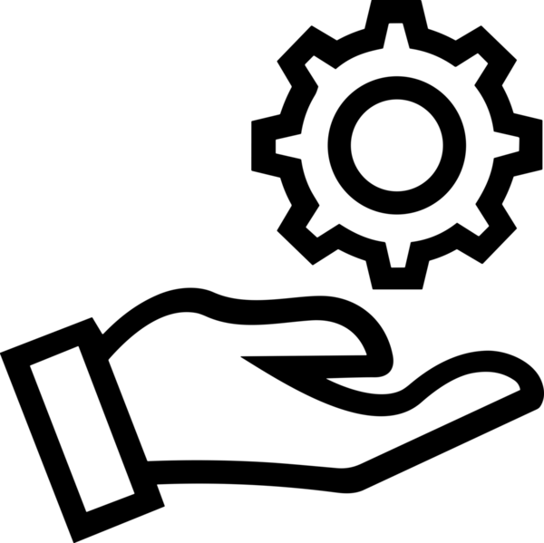 Web, Uygulama, UI / UX, Mobil Arayüz, Akıllı Teknoloji Tasarımı, Dijital Markalaşma, Kullanıcı Etkileşimi Sembolü ve Temiz Tek Renk Biçiminde Modern Grafik Elementi içeren PNG Biçimli El Simgesi Logosu