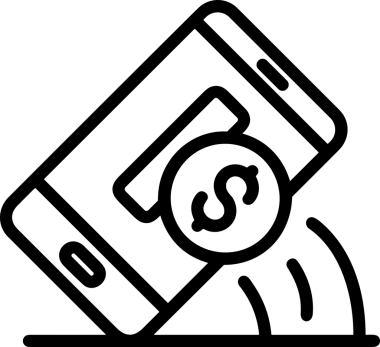 Web, Uygulama, UI / UX, Mobil Arayüz, Akıllı Teknoloji Tasarımı, Dijital Markalaşma, Kullanıcı Etkileşimi Sembolü ve Temiz Tek Renk Biçiminde Modern Grafik Elementi içeren PNG Biçimli El Simgesi Logosu