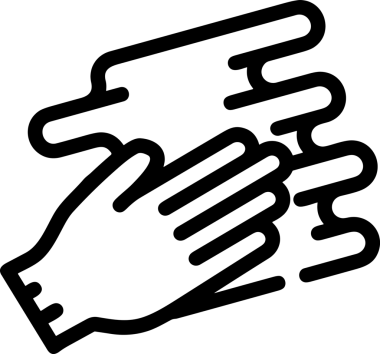 Web, Uygulama, UI / UX, Mobil Arayüz, Akıllı Teknoloji Tasarımı, Dijital Markalaşma, Kullanıcı Etkileşimi Sembolü ve Temiz Tek Renk Biçiminde Modern Grafik Elementi içeren PNG Biçimli El Simgesi Logosu