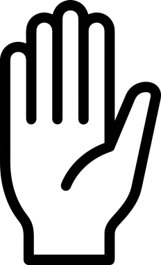 Web, Uygulama, UI / UX, Mobil Arayüz, Akıllı Teknoloji Tasarımı, Dijital Markalaşma, Kullanıcı Etkileşimi Sembolü ve Temiz Tek Renk Biçiminde Modern Grafik Elementi içeren PNG Biçimli El Simgesi Logosu