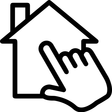 Web, Uygulama, UI / UX, Mobil Arayüz, Akıllı Teknoloji Tasarımı, Dijital Markalaşma, Kullanıcı Etkileşimi Sembolü ve Temiz Tek Renk Biçiminde Modern Grafik Elementi içeren PNG Biçimli El Simgesi Logosu