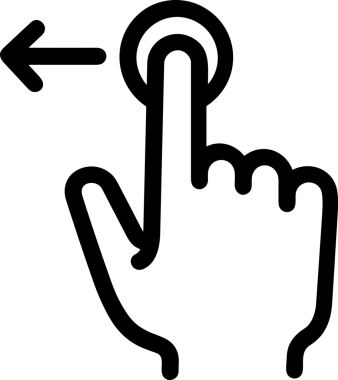 Web, Uygulama, UI / UX, Mobil Arayüz, Akıllı Teknoloji Tasarımı, Dijital Markalaşma, Kullanıcı Etkileşimi Sembolü ve Temiz Tek Renk Biçiminde Modern Grafik Elementi içeren PNG Biçimli El Simgesi Logosu