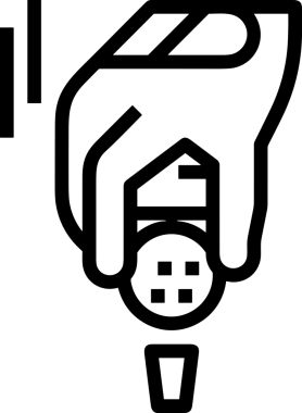 Web, Uygulama, UI / UX, Mobil Arayüz, Akıllı Teknoloji Tasarımı, Dijital Markalaşma, Kullanıcı Etkileşimi Sembolü ve Temiz Tek Renk Biçiminde Modern Grafik Elementi içeren PNG Biçimli El Simgesi Logosu