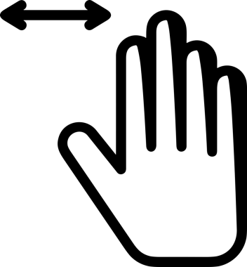 Web, Uygulama, UI / UX, Mobil Arayüz, Akıllı Teknoloji Tasarımı, Dijital Markalaşma, Kullanıcı Etkileşimi Sembolü ve Temiz Tek Renk Biçiminde Modern Grafik Elementi içeren PNG Biçimli El Simgesi Logosu