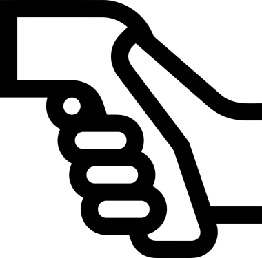 Web, Uygulama, UI / UX, Mobil Arayüz, Akıllı Teknoloji Tasarımı, Dijital Markalaşma, Kullanıcı Etkileşimi Sembolü ve Temiz Tek Renk Biçiminde Modern Grafik Elementi içeren PNG Biçimli El Simgesi Logosu