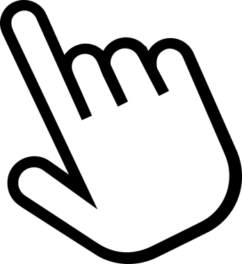 Web, Uygulama, UI / UX, Mobil Arayüz, Akıllı Teknoloji Tasarımı, Dijital Markalaşma, Kullanıcı Etkileşimi Sembolü ve Temiz Tek Renk Biçiminde Modern Grafik Elementi içeren PNG Biçimli El Simgesi Logosu