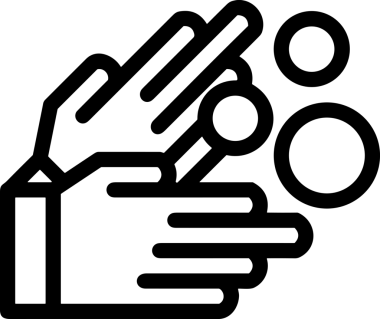 Web, Uygulama, UI / UX, Mobil Arayüz, Akıllı Teknoloji Tasarımı, Dijital Markalaşma, Kullanıcı Etkileşimi Sembolü ve Temiz Tek Renk Biçiminde Modern Grafik Elementi içeren PNG Biçimli El Simgesi Logosu