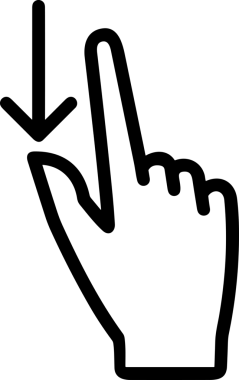 Web, Uygulama, UI / UX, Mobil Arayüz, Akıllı Teknoloji Tasarımı, Dijital Markalaşma, Kullanıcı Etkileşimi Sembolü ve Temiz Tek Renk Biçiminde Modern Grafik Elementi içeren PNG Biçimli El Simgesi Logosu