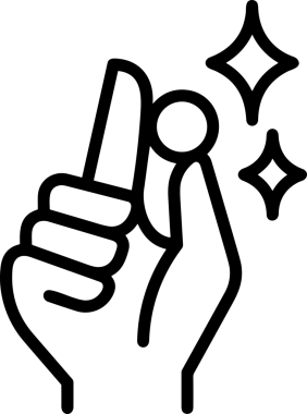 Web, Uygulama, UI / UX, Mobil Arayüz, Akıllı Teknoloji Tasarımı, Dijital Markalaşma, Kullanıcı Etkileşimi Sembolü ve Temiz Tek Renk Biçiminde Modern Grafik Elementi içeren PNG Biçimli El Simgesi Logosu