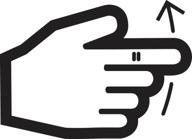 Web, Uygulama, UI / UX, Mobil Arayüz, Akıllı Teknoloji Tasarımı, Dijital Markalaşma, Kullanıcı Etkileşimi Sembolü ve Temiz Tek Renk Biçiminde Modern Grafik Elementi içeren PNG Biçimli El Simgesi Logosu