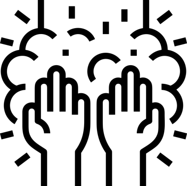 Web, Uygulama, UI / UX, Mobil Arayüz, Akıllı Teknoloji Tasarımı, Dijital Markalaşma, Kullanıcı Etkileşimi Sembolü ve Temiz Tek Renk Biçiminde Modern Grafik Elementi içeren PNG Biçimli El Simgesi Logosu