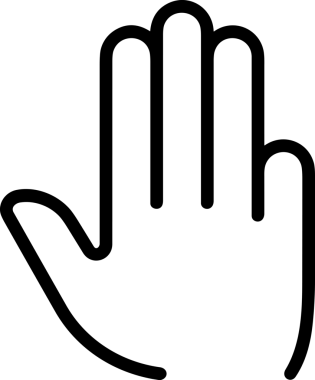 Web, Uygulama, UI / UX, Mobil Arayüz, Akıllı Teknoloji Tasarımı, Dijital Markalaşma, Kullanıcı Etkileşimi Sembolü ve Temiz Tek Renk Biçiminde Modern Grafik Elementi içeren PNG Biçimli El Simgesi Logosu