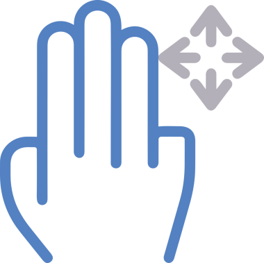 Web, Uygulama, UI / UX, Mobil Arayüz, Akıllı Teknoloji Tasarımı, Dijital Markalaşma, Kullanıcı Etkileşimi Sembolü ve Temiz Tek Renk Biçiminde Modern Grafik Elementi içeren PNG Biçimli El Simgesi Logosu