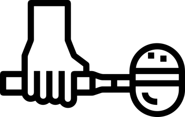 Web, Uygulama, UI / UX, Mobil Arayüz, Akıllı Teknoloji Tasarımı, Dijital Markalaşma, Kullanıcı Etkileşimi Sembolü ve Temiz Tek Renk Biçiminde Modern Grafik Elementi içeren PNG Biçimli El Simgesi Logosu