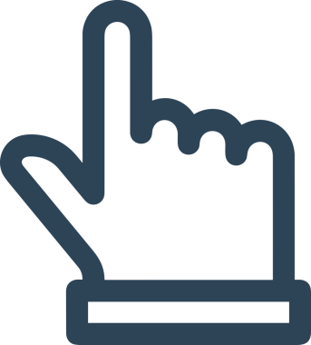 Web, Uygulama, UI / UX, Mobil Arayüz, Akıllı Teknoloji Tasarımı, Dijital Markalaşma, Kullanıcı Etkileşimi Sembolü ve Temiz Tek Renk Biçiminde Modern Grafik Elementi içeren PNG Biçimli El Simgesi Logosu