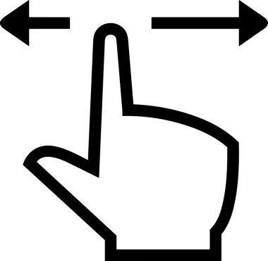 Web, Uygulama, UI / UX, Mobil Arayüz, Akıllı Teknoloji Tasarımı, Dijital Markalaşma, Kullanıcı Etkileşimi Sembolü ve Temiz Tek Renk Biçiminde Modern Grafik Elementi içeren PNG Biçimli El Simgesi Logosu