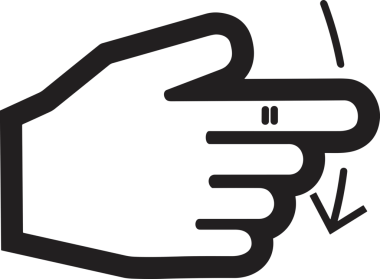 Web, Uygulama, UI / UX, Mobil Arayüz, Akıllı Teknoloji Tasarımı, Dijital Markalaşma, Kullanıcı Etkileşimi Sembolü ve Temiz Tek Renk Biçiminde Modern Grafik Elementi içeren PNG Biçimli El Simgesi Logosu