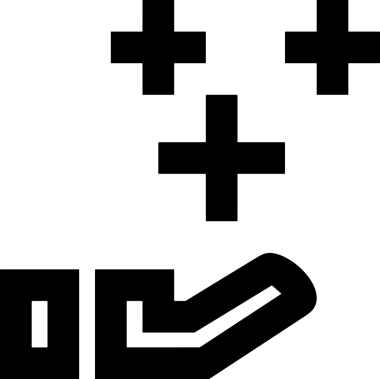 Web, Uygulama, UI / UX, Mobil Arayüz, Akıllı Teknoloji Tasarımı, Dijital Markalaşma, Kullanıcı Etkileşimi Sembolü ve Temiz Tek Renk Biçiminde Modern Grafik Elementi içeren PNG Biçimli El Simgesi Logosu
