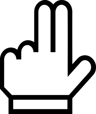 Web, Uygulama, UI / UX, Mobil Arayüz, Akıllı Teknoloji Tasarımı, Dijital Markalaşma, Kullanıcı Etkileşimi Sembolü ve Temiz Tek Renk Biçiminde Modern Grafik Elementi içeren PNG Biçimli El Simgesi Logosu