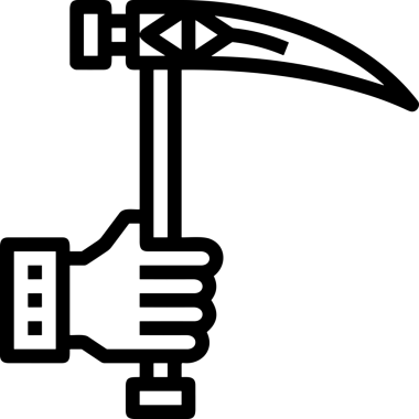 Web, Uygulama, UI / UX, Mobil Arayüz, Akıllı Teknoloji Tasarımı, Dijital Markalaşma, Kullanıcı Etkileşimi Sembolü ve Temiz Tek Renk Biçiminde Modern Grafik Elementi içeren PNG Biçimli El Simgesi Logosu