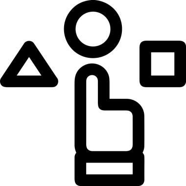 Web, Uygulama, UI / UX, Mobil Arayüz, Akıllı Teknoloji Tasarımı, Dijital Markalaşma, Kullanıcı Etkileşimi Sembolü ve Temiz Tek Renk Biçiminde Modern Grafik Elementi içeren PNG Biçimli El Simgesi Logosu