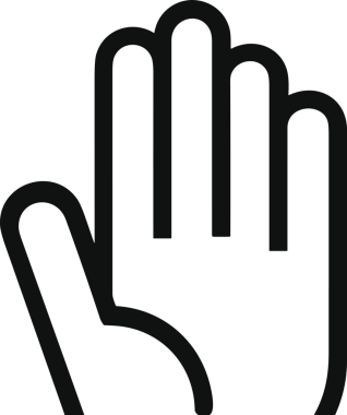 Web, Uygulama, UI / UX, Mobil Arayüz, Akıllı Teknoloji Tasarımı, Dijital Markalaşma, Kullanıcı Etkileşimi Sembolü ve Temiz Tek Renk Biçiminde Modern Grafik Elementi içeren PNG Biçimli El Simgesi Logosu