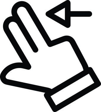 Web, Uygulama, UI / UX, Mobil Arayüz, Akıllı Teknoloji Tasarımı, Dijital Markalaşma, Kullanıcı Etkileşimi Sembolü ve Temiz Tek Renk Biçiminde Modern Grafik Elementi içeren PNG Biçimli El Simgesi Logosu