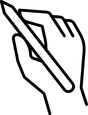 Web, Uygulama, UI / UX, Mobil Arayüz, Akıllı Teknoloji Tasarımı, Dijital Markalaşma, Kullanıcı Etkileşimi Sembolü ve Temiz Tek Renk Biçiminde Modern Grafik Elementi içeren PNG Biçimli El Simgesi Logosu