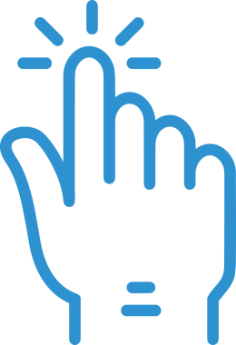 Web, Uygulama, UI / UX, Mobil Arayüz, Akıllı Teknoloji Tasarımı, Dijital Markalaşma, Kullanıcı Etkileşimi Sembolü ve Temiz Tek Renk Biçiminde Modern Grafik Elementi içeren PNG Biçimli El Simgesi Logosu