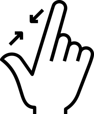 Web, Uygulama, UI / UX, Mobil Arayüz, Akıllı Teknoloji Tasarımı, Dijital Markalaşma, Kullanıcı Etkileşimi Sembolü ve Temiz Tek Renk Biçiminde Modern Grafik Elementi içeren PNG Biçimli El Simgesi Logosu