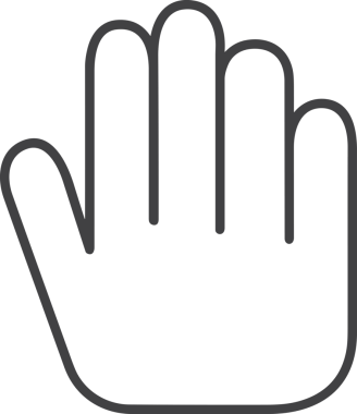 Web, Uygulama, UI / UX, Mobil Arayüz, Akıllı Teknoloji Tasarımı, Dijital Markalaşma, Kullanıcı Etkileşimi Sembolü ve Temiz Tek Renk Biçiminde Modern Grafik Elementi içeren PNG Biçimli El Simgesi Logosu