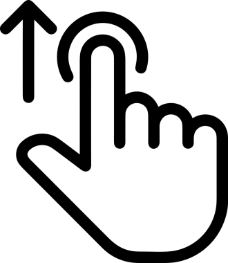 Web, Uygulama, UI / UX, Mobil Arayüz, Akıllı Teknoloji Tasarımı, Dijital Markalaşma, Kullanıcı Etkileşimi Sembolü ve Temiz Tek Renk Biçiminde Modern Grafik Elementi içeren PNG Biçimli El Simgesi Logosu