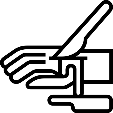 Web, Uygulama, UI / UX, Mobil Arayüz, Akıllı Teknoloji Tasarımı, Dijital Markalaşma, Kullanıcı Etkileşimi Sembolü ve Temiz Tek Renk Biçiminde Modern Grafik Elementi içeren PNG Biçimli El Simgesi Logosu