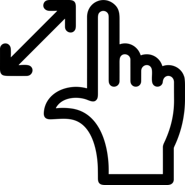 Web, Uygulama, UI / UX, Mobil Arayüz, Akıllı Teknoloji Tasarımı, Dijital Markalaşma, Kullanıcı Etkileşimi Sembolü ve Temiz Tek Renk Biçiminde Modern Grafik Elementi içeren PNG Biçimli El Simgesi Logosu