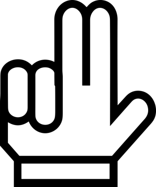 Web, Uygulama, UI / UX, Mobil Arayüz, Akıllı Teknoloji Tasarımı, Dijital Markalaşma, Kullanıcı Etkileşimi Sembolü ve Temiz Tek Renk Biçiminde Modern Grafik Elementi içeren PNG Biçimli El Simgesi Logosu