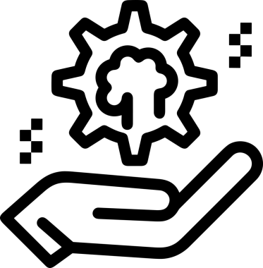 Web, Uygulama, UI / UX, Mobil Arayüz, Akıllı Teknoloji Tasarımı, Dijital Markalaşma, Kullanıcı Etkileşimi Sembolü ve Temiz Tek Renk Biçiminde Modern Grafik Elementi içeren PNG Biçimli El Simgesi Logosu