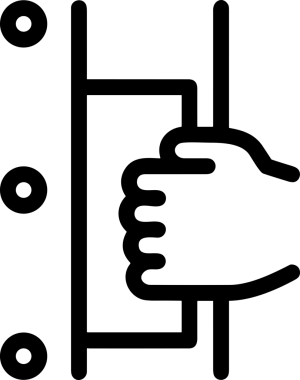 Web, Uygulama, UI / UX, Mobil Arayüz, Akıllı Teknoloji Tasarımı, Dijital Markalaşma, Kullanıcı Etkileşimi Sembolü ve Temiz Tek Renk Biçiminde Modern Grafik Elementi içeren PNG Biçimli El Simgesi Logosu
