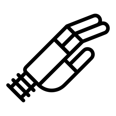 Web, Uygulama, UI / UX, Mobil Arayüz, Akıllı Teknoloji Tasarımı, Dijital Markalaşma, Kullanıcı Etkileşimi Sembolü ve Temiz Tek Renk Biçiminde Modern Grafik Elementi içeren PNG Biçimli El Simgesi Logosu