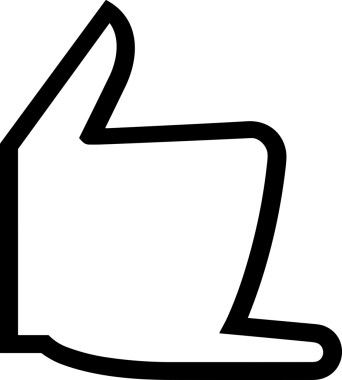 Web, Uygulama, UI / UX, Mobil Arayüz, Akıllı Teknoloji Tasarımı, Dijital Markalaşma, Kullanıcı Etkileşimi Sembolü ve Temiz Tek Renk Biçiminde Modern Grafik Elementi içeren PNG Biçimli El Simgesi Logosu