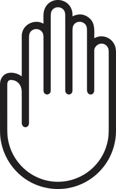 Web, Uygulama, UI / UX, Mobil Arayüz, Akıllı Teknoloji Tasarımı, Dijital Markalaşma, Kullanıcı Etkileşimi Sembolü ve Temiz Tek Renk Biçiminde Modern Grafik Elementi içeren PNG Biçimli El Simgesi Logosu