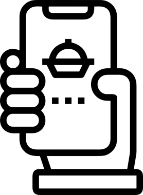 Web, Uygulama, UI / UX, Mobil Arayüz, Akıllı Teknoloji Tasarımı, Dijital Markalaşma, Kullanıcı Etkileşimi Sembolü ve Temiz Tek Renk Biçiminde Modern Grafik Elementi içeren PNG Biçimli El Simgesi Logosu