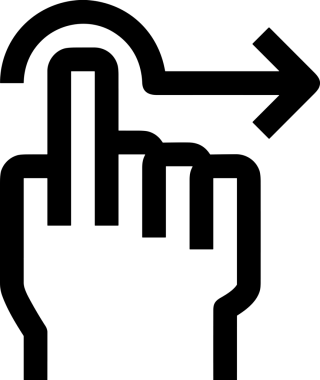 Web, Uygulama, UI / UX, Mobil Arayüz, Akıllı Teknoloji Tasarımı, Dijital Markalaşma, Kullanıcı Etkileşimi Sembolü ve Temiz Tek Renk Biçiminde Modern Grafik Elementi içeren PNG Biçimli El Simgesi Logosu