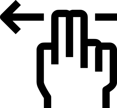 Web, Uygulama, UI / UX, Mobil Arayüz, Akıllı Teknoloji Tasarımı, Dijital Markalaşma, Kullanıcı Etkileşimi Sembolü ve Temiz Tek Renk Biçiminde Modern Grafik Elementi içeren PNG Biçimli El Simgesi Logosu