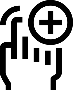 Web, Uygulama, UI / UX, Mobil Arayüz, Akıllı Teknoloji Tasarımı, Dijital Markalaşma, Kullanıcı Etkileşimi Sembolü ve Temiz Tek Renk Biçiminde Modern Grafik Elementi içeren PNG Biçimli El Simgesi Logosu