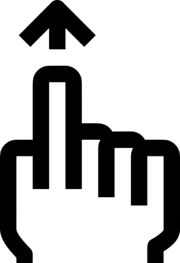 Web, Uygulama, UI / UX, Mobil Arayüz, Akıllı Teknoloji Tasarımı, Dijital Markalaşma, Kullanıcı Etkileşimi Sembolü ve Temiz Tek Renk Biçiminde Modern Grafik Elementi içeren PNG Biçimli El Simgesi Logosu