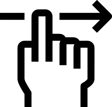 Web, Uygulama, UI / UX, Mobil Arayüz, Akıllı Teknoloji Tasarımı, Dijital Markalaşma, Kullanıcı Etkileşimi Sembolü ve Temiz Tek Renk Biçiminde Modern Grafik Elementi içeren PNG Biçimli El Simgesi Logosu