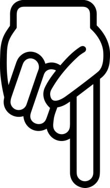 Web, Uygulama, UI / UX, Mobil Arayüz, Akıllı Teknoloji Tasarımı, Dijital Markalaşma, Kullanıcı Etkileşimi Sembolü ve Temiz Tek Renk Biçiminde Modern Grafik Elementi içeren PNG Biçimli El Simgesi Logosu