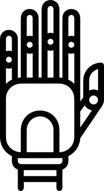 Web, Uygulama, UI / UX, Mobil Arayüz, Akıllı Teknoloji Tasarımı, Dijital Markalaşma, Kullanıcı Etkileşimi Sembolü ve Temiz Tek Renk Biçiminde Modern Grafik Elementi içeren PNG Biçimli El Simgesi Logosu