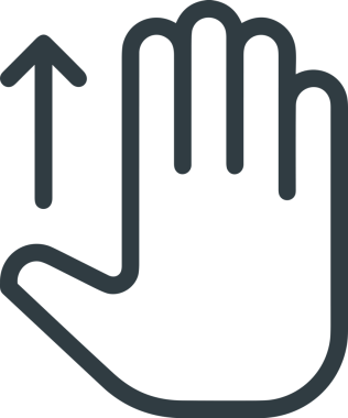 Web, Uygulama, UI / UX, Mobil Arayüz, Akıllı Teknoloji Tasarımı, Dijital Markalaşma, Kullanıcı Etkileşimi Sembolü ve Temiz Tek Renk Biçiminde Modern Grafik Elementi içeren PNG Biçimli El Simgesi Logosu